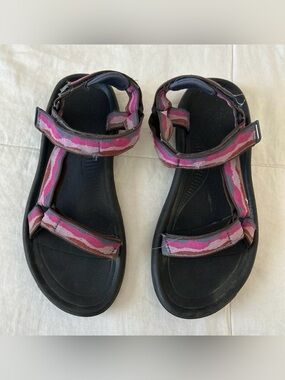 Teva Sandals, Size 10 For Women, Color Pink, Blue, Lilac, Brown.